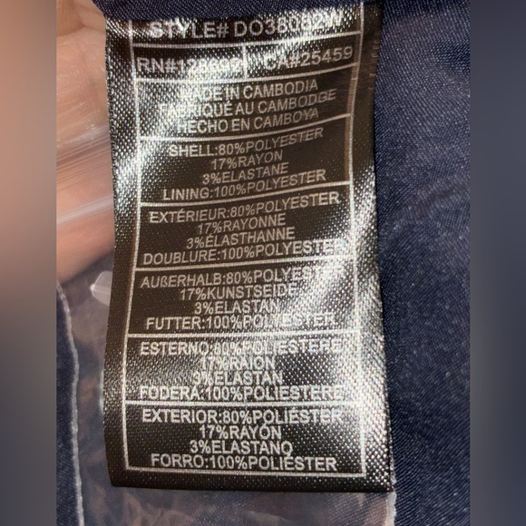 NWT Steve Madden Navy Pinstripe  Sleeveless Dress size small - Picture 8 of 8